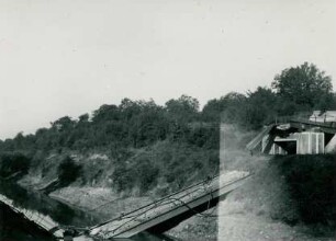 Rhein - Rhone - Kanal, zerstörte Bauwerke, 1940