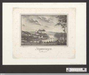 Sigmaringen von der Morgenseite