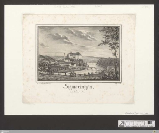 Sigmaringen von der Morgenseite