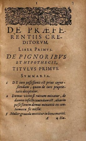 De Praeferentiis Creditorvm : Libri Tres, In Qvibvs Ordinate Explicatur, quibus modis secundum diuersitatem casuum pignoris contracti seu priuilegii alter in exigendo debito alteri praeferatur