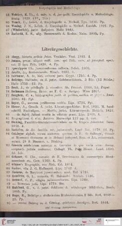 Literärgeschichte (Nr. 69 - 167)