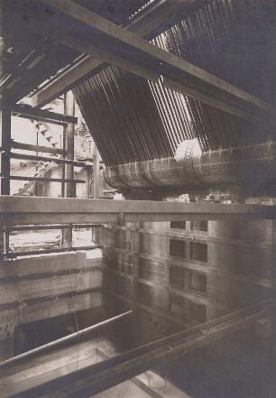Kessel 26, W.II, Montage - Brennkammer mit Blick auf Rückwand