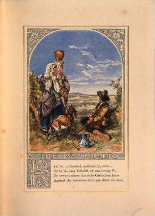 The poems of Oliver Goldsmith ; edited by Robert Aris Willmott ; with illustrations by Birket Foster and H.N. Humphreys