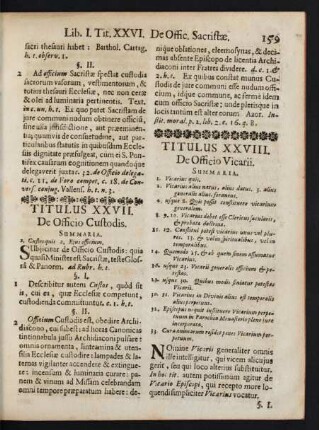 Titulus XXVII. De Officio Custodis.
