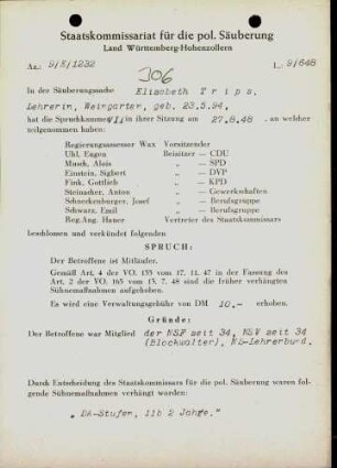 Trips, Elisabeth