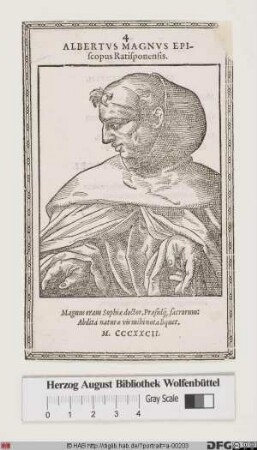 Bildnis hl. Albertus Magnus (eig. Albert Graf von Bollstedt)