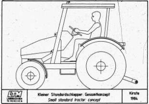 Kleiner Standardschlepper: Gesamtkonzept; Small standard tractor: concept