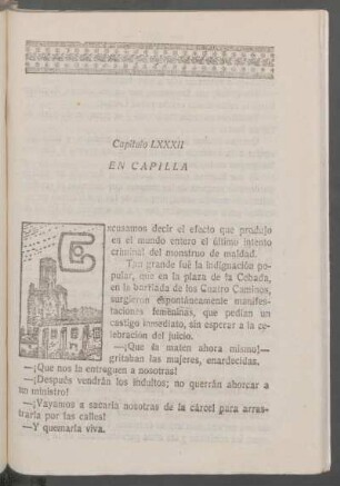 Capítulo LXXXII - En capilla