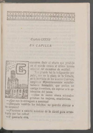 Capítulo LXXXII - En capilla