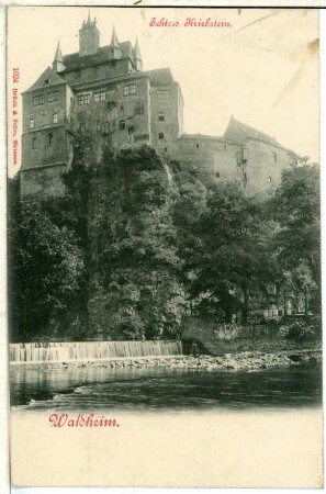 Waldheim. Schloss Kriebstein mit Wehr