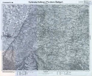 Reichskarte: Einheitsblatt 138 Karlsruhe-Heilbronn-Pforzheim-Stuttgart
