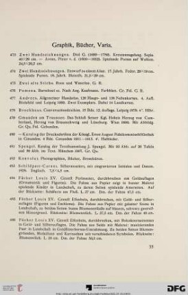 Graphik, Bücher, Varia (Nr. 473-495)