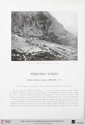 Fase prima o geometrica o del medio-evo ellenico (1000 - 700)