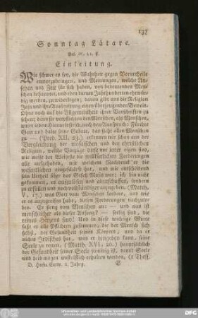 Sonntag Lätare. Gal. IV, 21. ff.