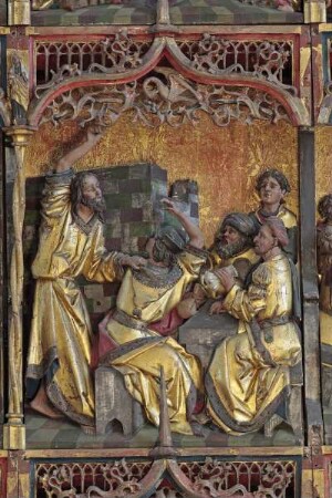 Szenen aus dem Marienleben und der Passion Christi — Christus vertreibt die Geldwechsler aus dem Tempel