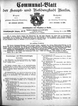 1886,27: No. 27, 4. Juli 1886