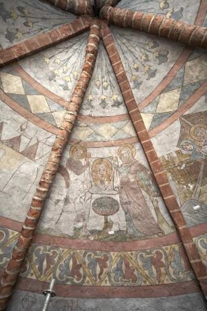 Szenen aus dem Leben der Heiligen Veronika, Nikolaus und Katharina — Szenen aus dem Leben der Heiligen Veronika — Szene aus dem Leben der Heiligen Veronika