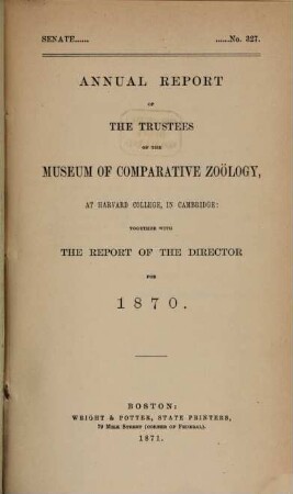 Annual report, 1870 (1871)
