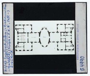 (Zeichnung),Engelhartstetten, Schloss Niederweiden : Grundriss