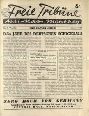 Freie Tribüne. 6. Jahrgang. 1944