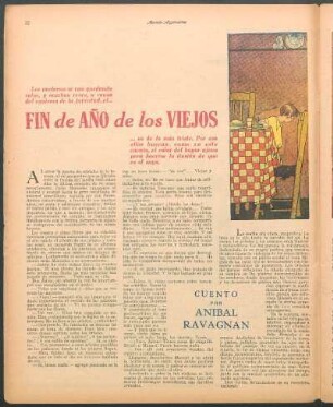 Fin de año de los viejos : Cuento por Anibal Ravagnan