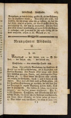165-182, Neunzehnter Abschnitt; Zwanzigster Abschnitt; Ein und zwanzigster Abschnitt; Zwey und zwanzigster Abschnitt