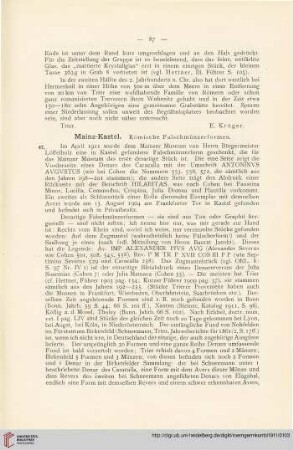 4: Mainz-Kastel : Römische Falschmünzerformen