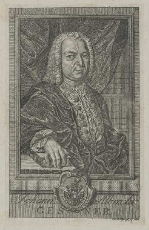Bildnis des Johann Albrecht Gesner