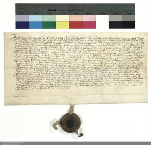 Revers Georgs Burggraf von Kirchberg zu Farnroda bezüglich der Belehnung mit dem Hof Burbach durch Balthasar [von Dernbach], Abt von Fulda