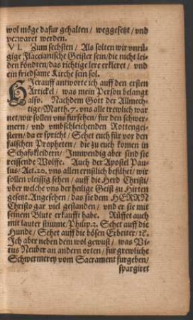Hierauff antworte ich auff den ersten Artickel ...