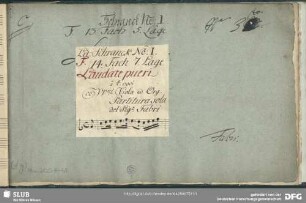 Laudate pueri. Arr - Mus.2720-E-1,5 : V (4), Coro, orch; C