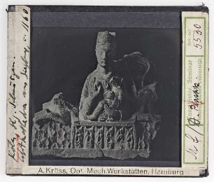 Köln, Schnütgen-Museum: Madonna aus Siegburg (Kathedrafragment)