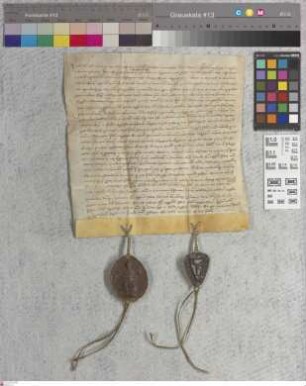 Gernsheim: Locatio bonorum monasterii Eberbacensis in loco Frenkinuelt apud Gernsheim cum omnibus suis pertinentiis ac continentiis suis aquis , p...