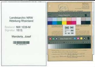 Entnazifizierung Josef Manderla , geb. 25.09.1906 (Buchhalter)