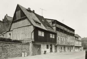 Freiberg (Sachsen), Am Mühlgraben, Gerberhäuser, Aufnahme 1989
