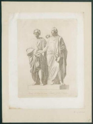 Rauchs Entwurf zu einem Schiller - Göthe - Denkmal