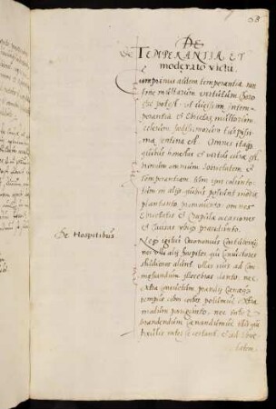 De temperantia et moderato victu.