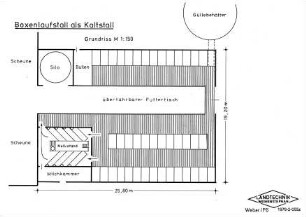 Boxenlaufstall als Kaltstall