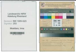 Entnazifizierung Irma Moelders , geb. 25.07.1921 (Schneiderin)