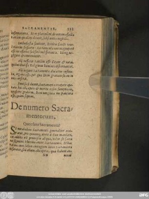 De numero Sacramentorum.