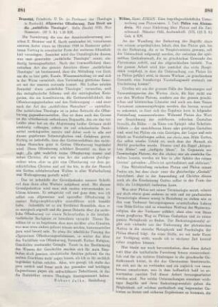 281 [Rezension] Brunstäd, Friedrich, Allgemeine Offenbarung
