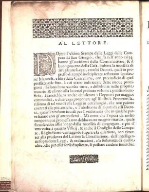 Al Lettore.