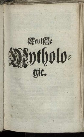 Deutsche Mythologie.