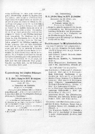 Veränderungen im Mitgliederbestande