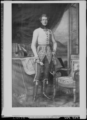 Prinz Gustav Wasa : Unbekannter Meister. Bildnis Prinz Gustav Wasa (1799-1877). Ölgemälde, Dresden, ehemaliges Residenzschloss