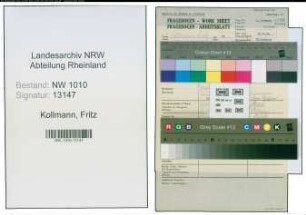 Entnazifizierung Fritz Kollmann , geb. (Polizei)