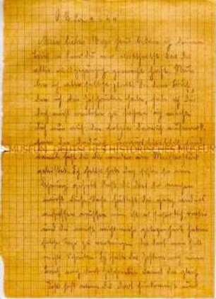 Feldpostbrief eines Wehrmachtssoldaten an seine Ehefrau - Personenkonvolut