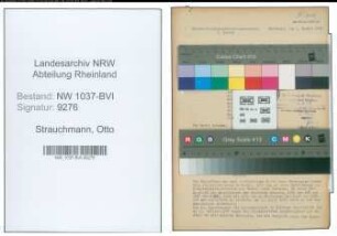 Entnazifizierung Otto Strauchmann , geb. 04.01.1897 (Krim.Sekretaer)