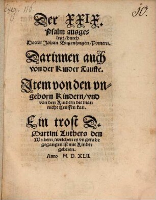 Der XXIX. Psalm