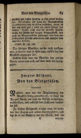 Zweyter Abschnitt. Von den Blutgefäßen.